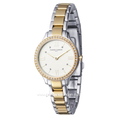 PIERRE CARDIN SAINT LOUIS SIMPLICITY CRM.0004 Silver Gold Dial White