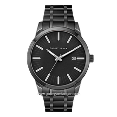 CHRIST VERRA Men's Watches CV 10636G-16 BLK Black Stainless Steel