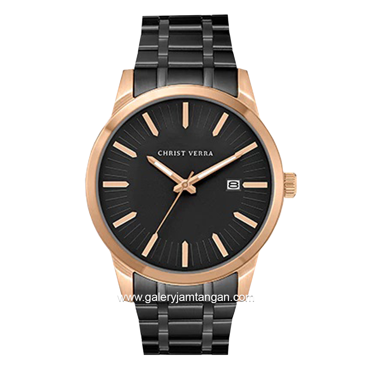 CHRIST VERRA CV10636G-18BLK Black Rosegold Stainless Steel