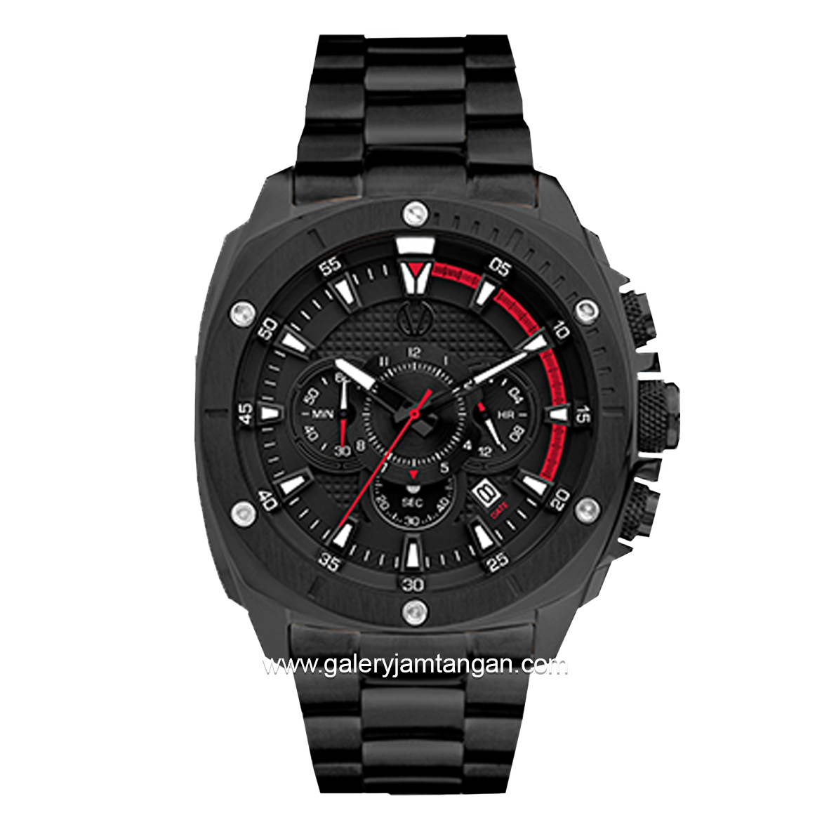 CHRIST VERRA Men's Watches CV 12059G-16 BLK Black Stainless Steel