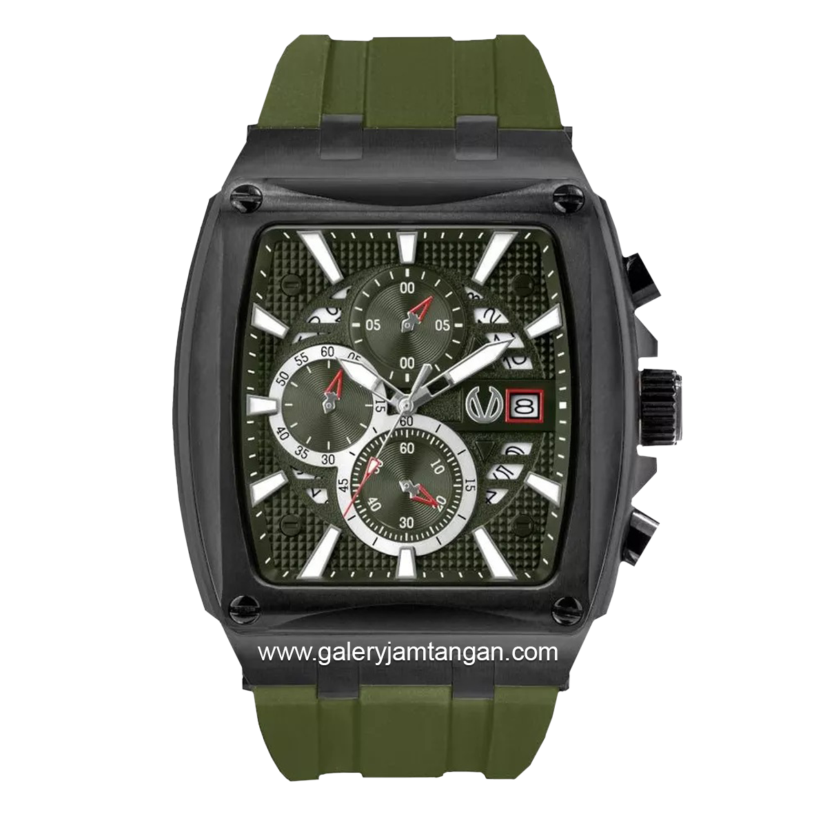 CHRIST VERRA CV 12107G-36 GRN Green Black Rubber Strap