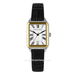CHRIST VERRA CV 121107L-23 WHT Ledies Black Dial White Stainless Steel