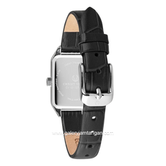 CHRIST VERRA CV 121107L-23 WHT Ledies Black Dial White Stainless Steel