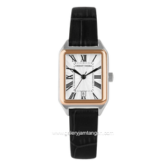 CHRIST VERRA CV 121107L-24 WHT Ledies Black Dial White Stainless Steel