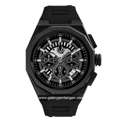 CHRIST VERRA CV 12189G-36 BLK Full Black Rubber Strap