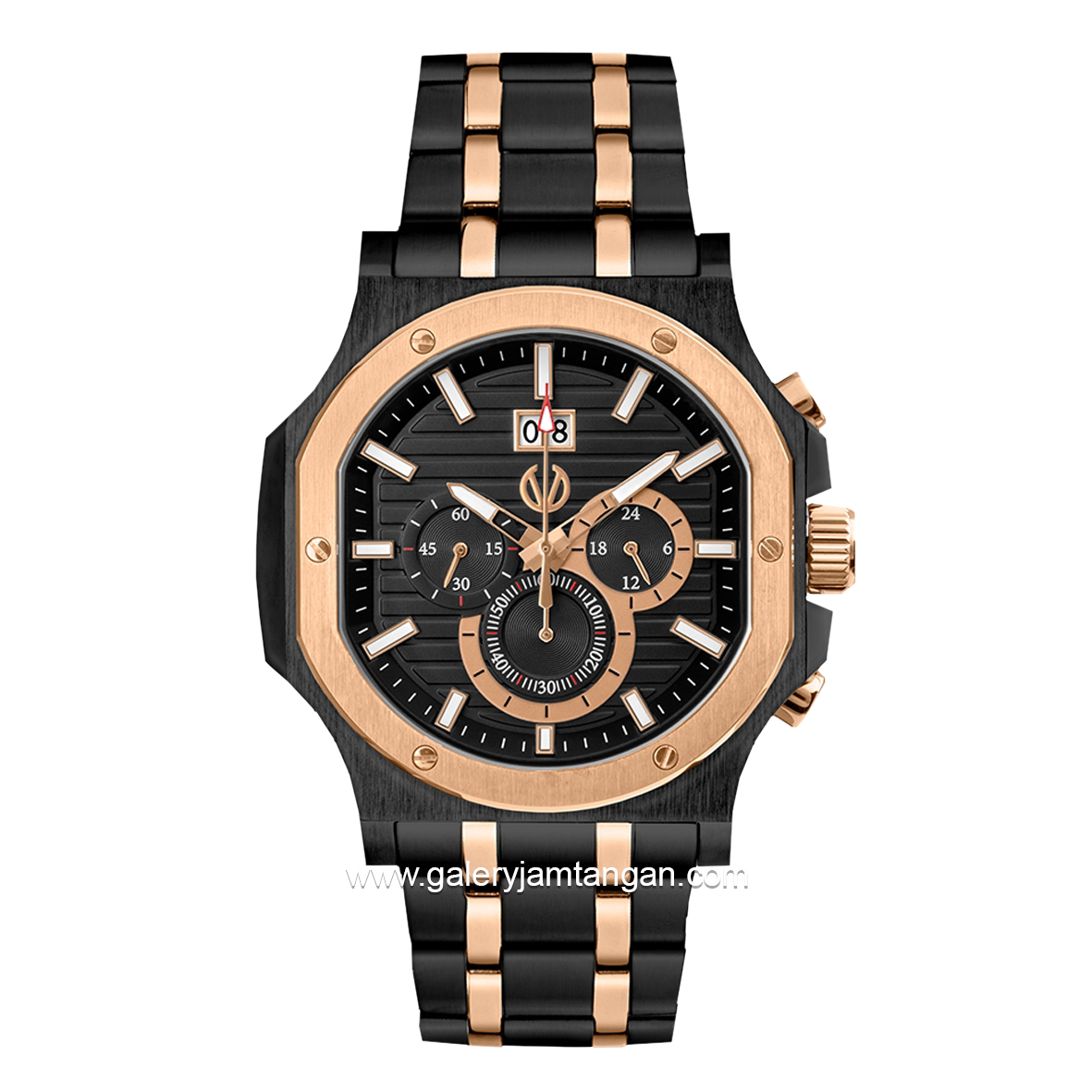 CHRIST VERRA CV 12202G-18 BLK Black Rosegold Stainless Steel