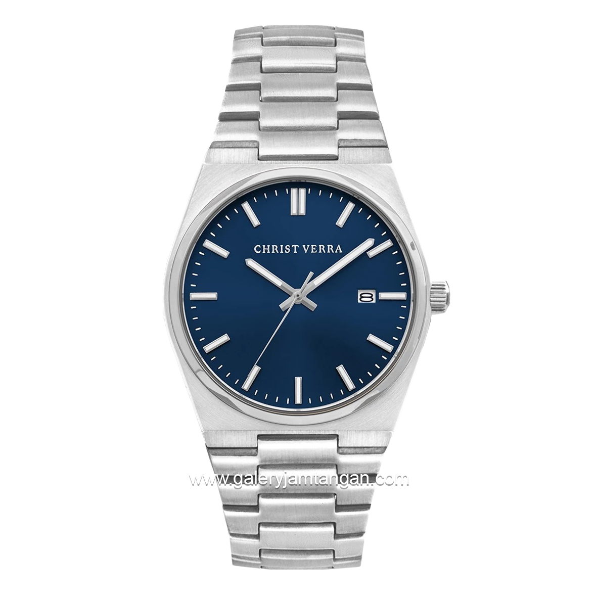 CHRIST VERRA Men's Watch CV 12336G-11 BLU Silver Dial Blue Stainless Steel