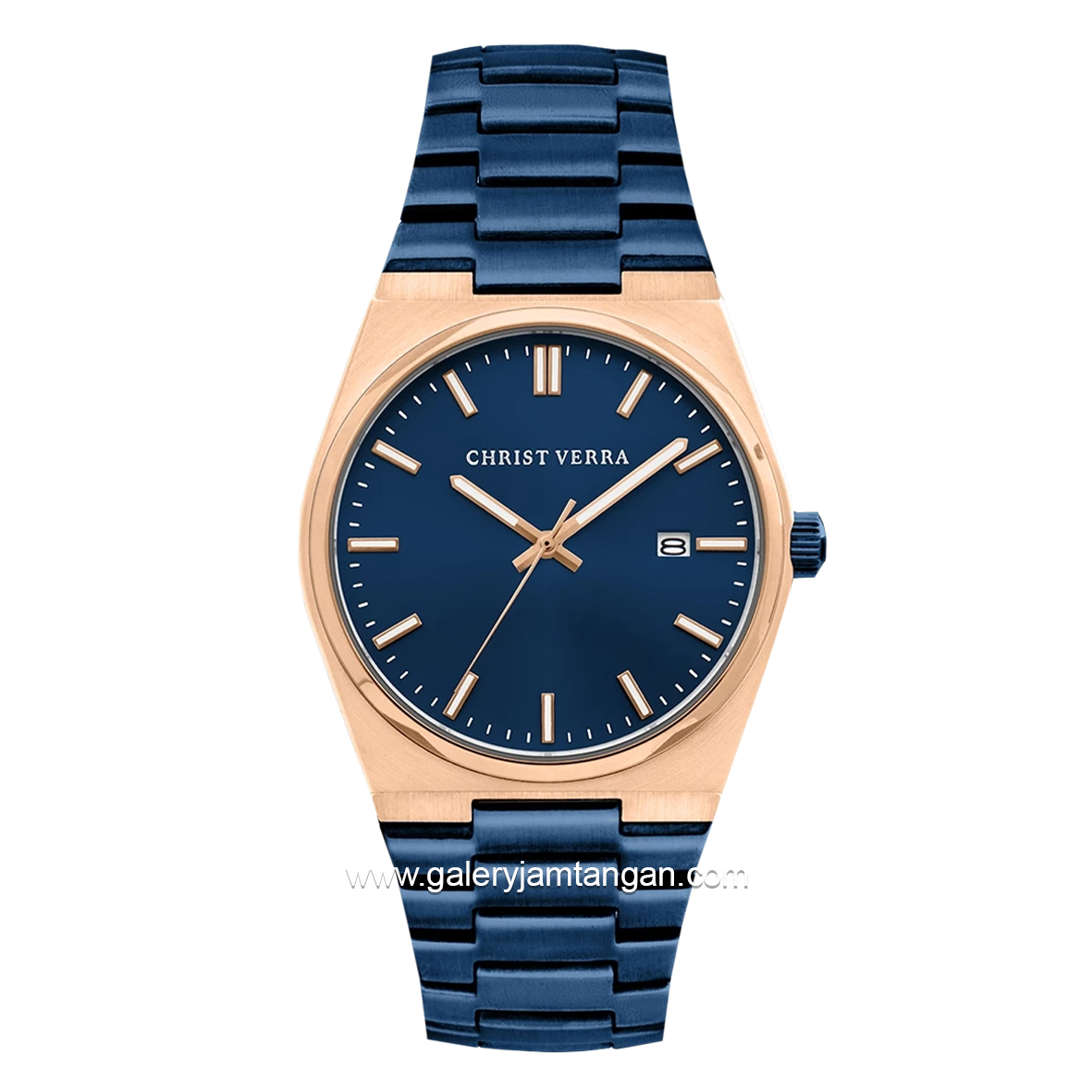 CHRIST VERRA Men's Watch CV 12336G-1J BLU Stainless Steel Strap