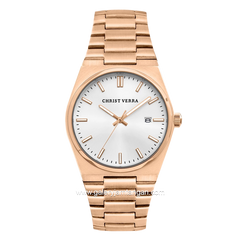 CHRIST VERRA Men's Watch CV 12336G-15 SLV Stainless Steel Strap