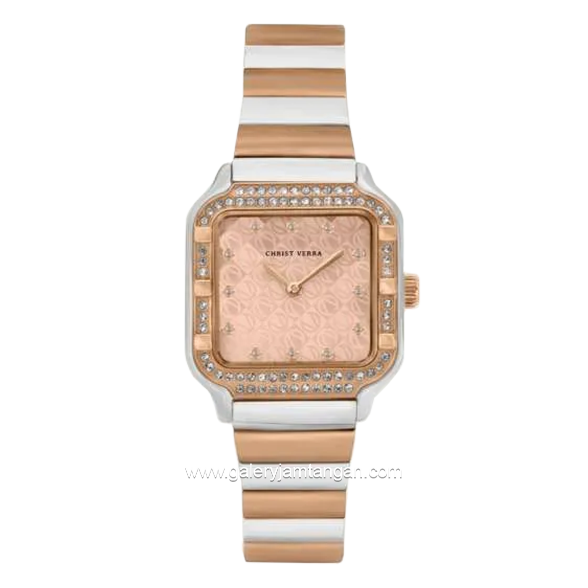 CHRIST VERRA LUMINA CV 514823L-14 PNK/MOP Rosegold Silver Stainless Steel