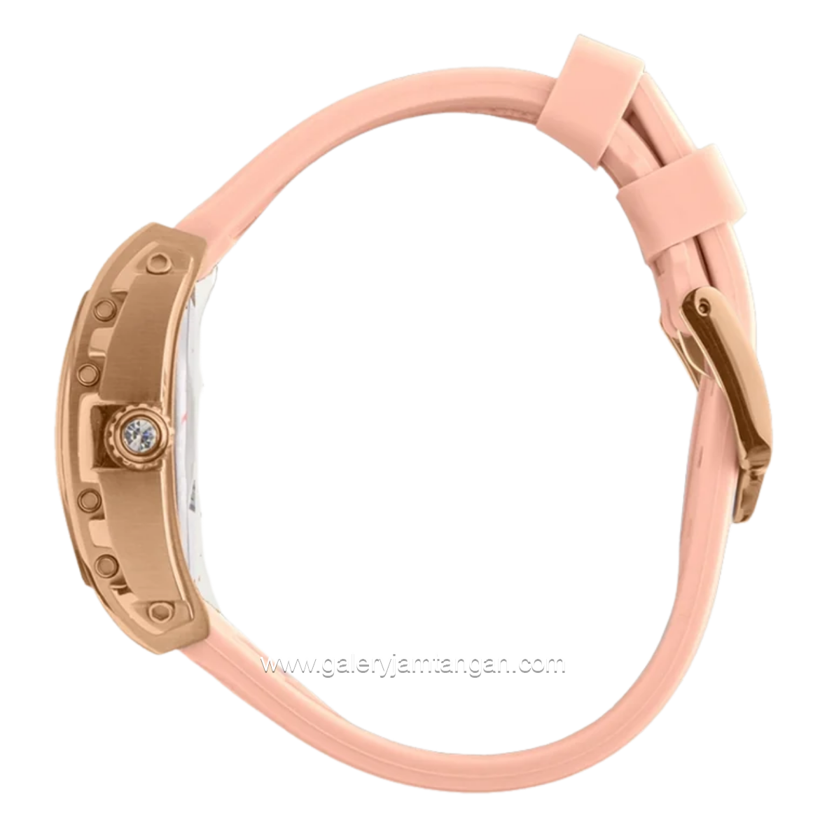 CHRIST VERRA GLIMORA CV 53321L-35 Ledies Peach Rosegold Rubber Strap