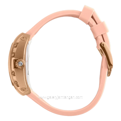 CHRIST VERRA GLIMORA CV 53321L-35 Ledies Peach Rosegold Rubber Strap