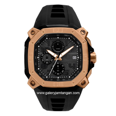 CHRIST VERRA CV 63033G-38 BLK Black Rosegold Rubber Strap