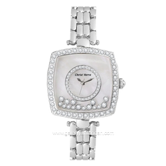 CHRIST VERRA CV71635L-11WHT/MOP Silver Dial White Stainless Steel