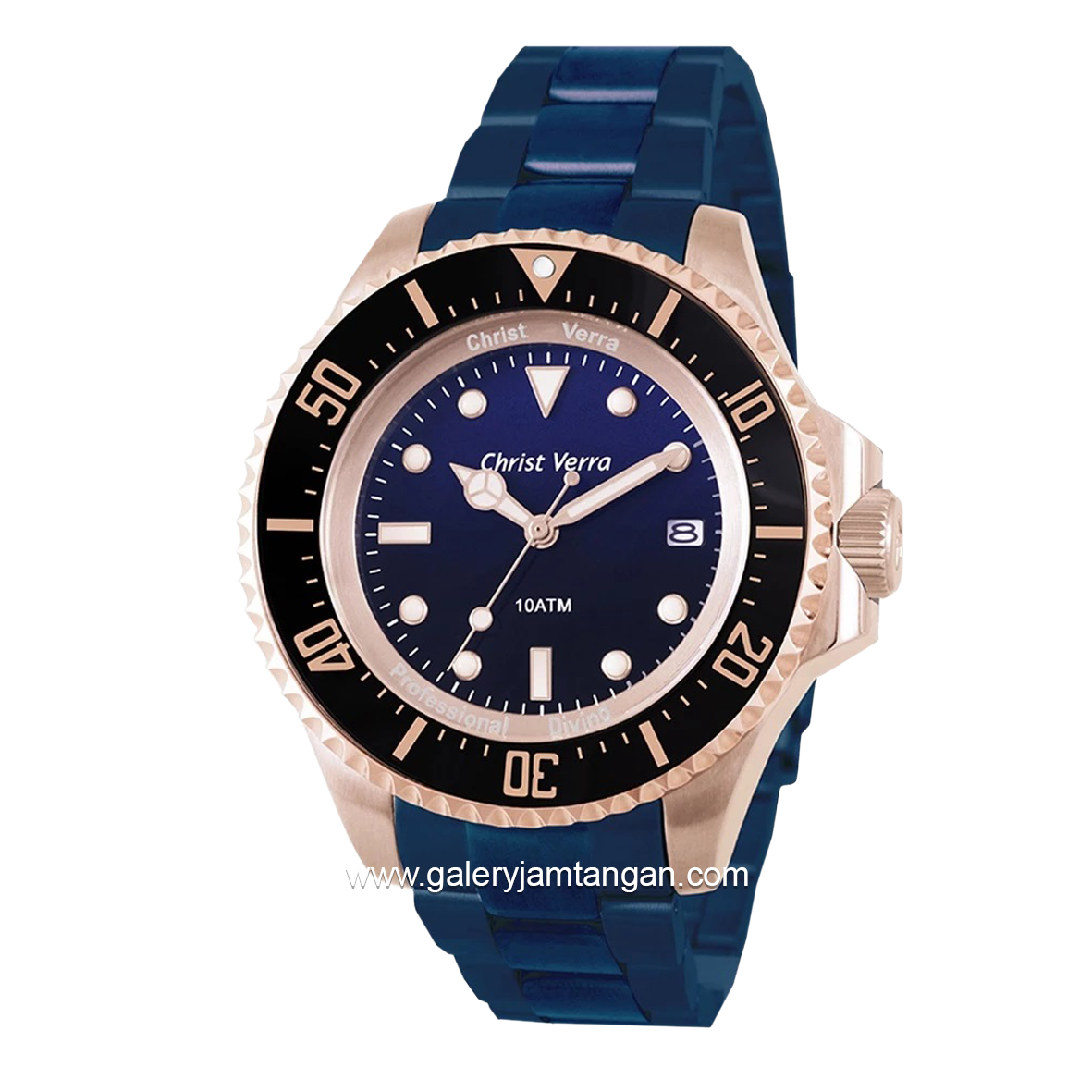 CHRIST VERRA CV71637G-15BLU Blue Rosegold Stainless Steel