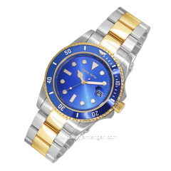 CHRIST VERRA CV 75049G-13 BLU Men's Silver Gold Dial Blue Stailess Steel