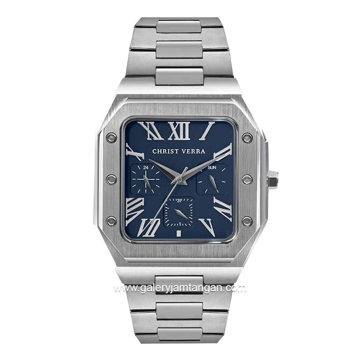 CHRIST VERRA CV 921790G-11 BLU Men's Watch Silver Dial Blue Stainless Steel