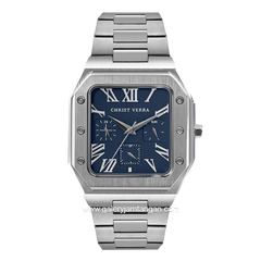 CHRIST VERRA CV 921790G-11 BLU Men's Watch Silver Dial Blue Stainless Steel