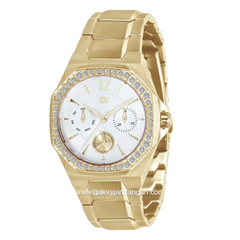 CHRIST VERRA CV C 67549L-12 SLV Gold Dial White Stainless Steel