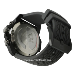 CHRIST VERRA CV C 71153G-36 BLK Black Jarum Red Rubber Strap