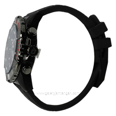 CHRIST VERRA CV C 71153G-36 BLK Black Jarum Red Rubber Strap