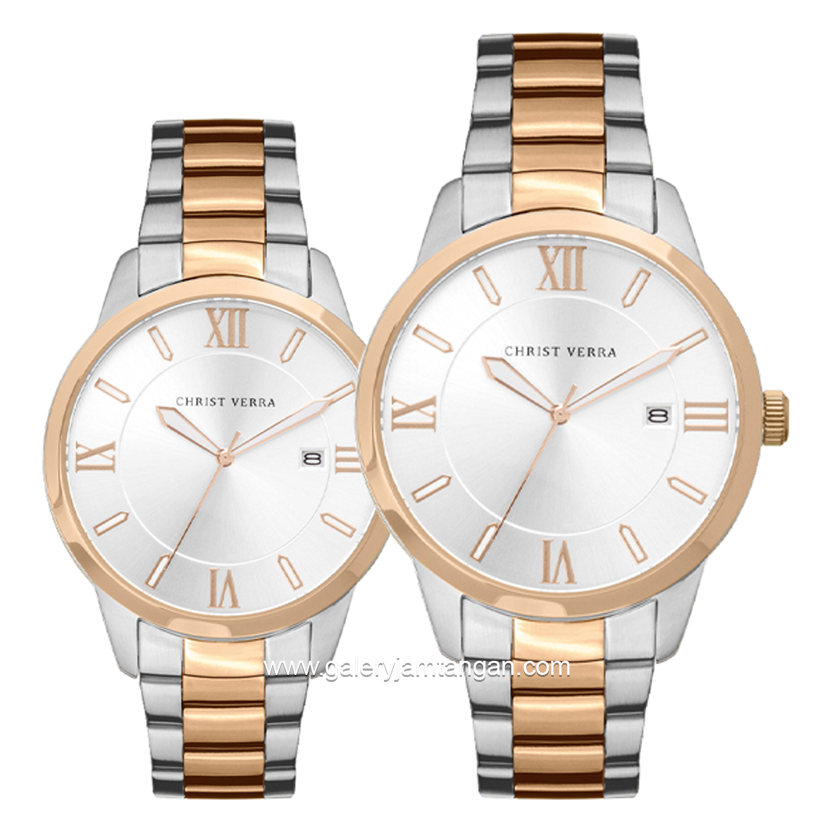 CHRIST VERRA TIMELESS HARMONY CV 10639G-14 SLV & CV 10639L-14 SLV Silver Rosegold Stainless Steel