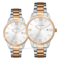 CHRIST VERRA TIMELESS HARMONY CV 10639G-14 SLV & CV 10639L-14 SLV Silver Rosegold Stainless Steel