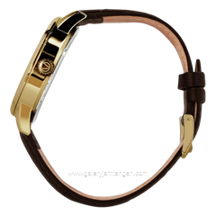 CHRIST VERRA SOLUNAE CV 51016G-22 IPG Brown Dial White IPG Leather Strap