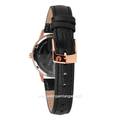 CHRIST VERRA SOLUNAE CV 51016L-25 BLU Black Rosegold Dial Blue Leather Strap