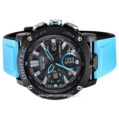 DIGITEC DA-2094T Digital Analog Blue Dial Black Rubber Strap