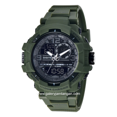 DIGITEC DG-2175T Digital Army Dial Black Rubber Strap