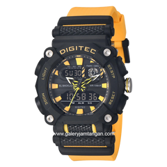 Digitec DA-2178T Yellow Dial Black Rubber Strap