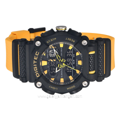 Digitec DA-2178T Yellow Dial Black Rubber Strap