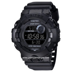 DIGITEC DG-5112T Full Black Digital Rubber Strap