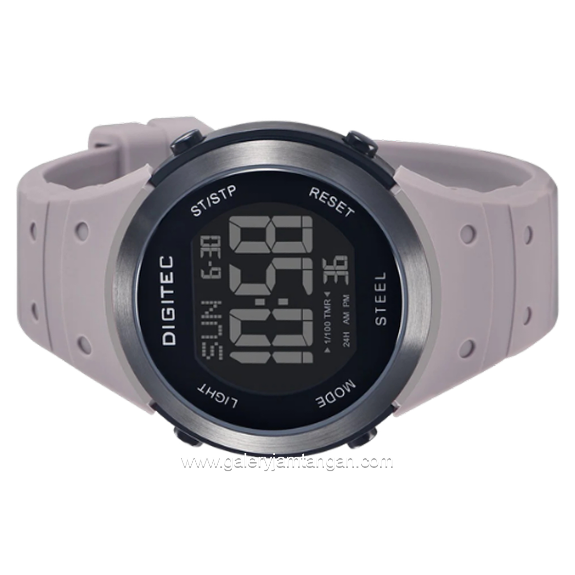 DIGITEC DGS-5185T Full Digital Grey Black Rubber Strap