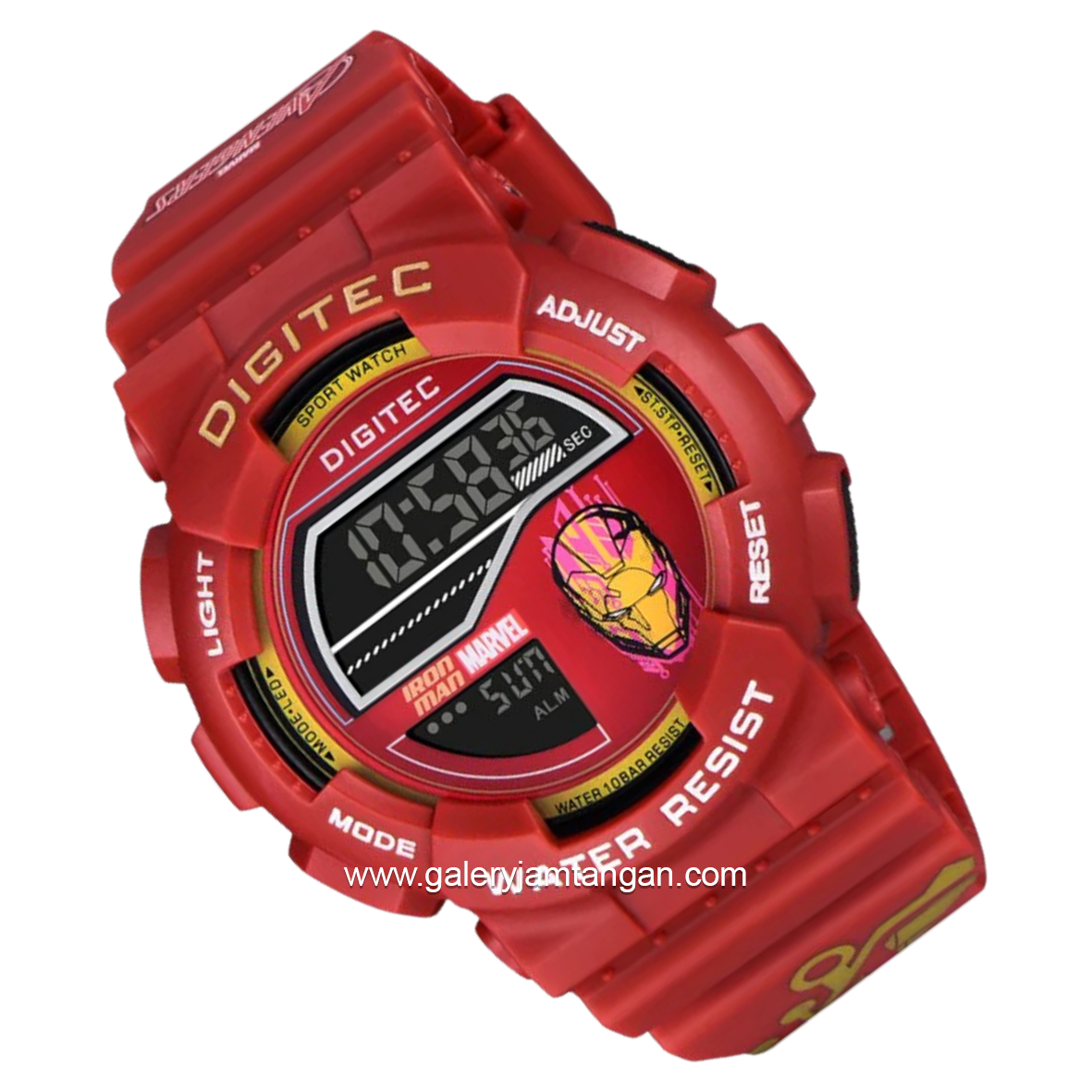 DIGITEC DG-5210T-MV Digital Full Red Rubber Strap