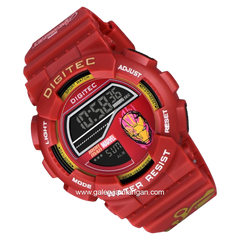 DIGITEC DG-5210T-MV Digital Full Red Rubber Strap