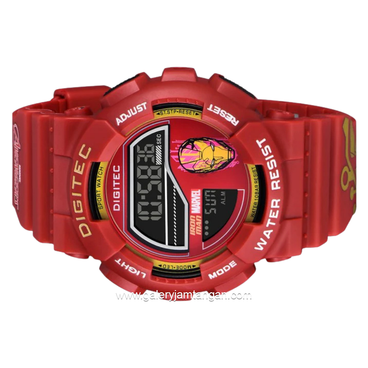DIGITEC DG-5210T-MV Digital Full Red Rubber Strap