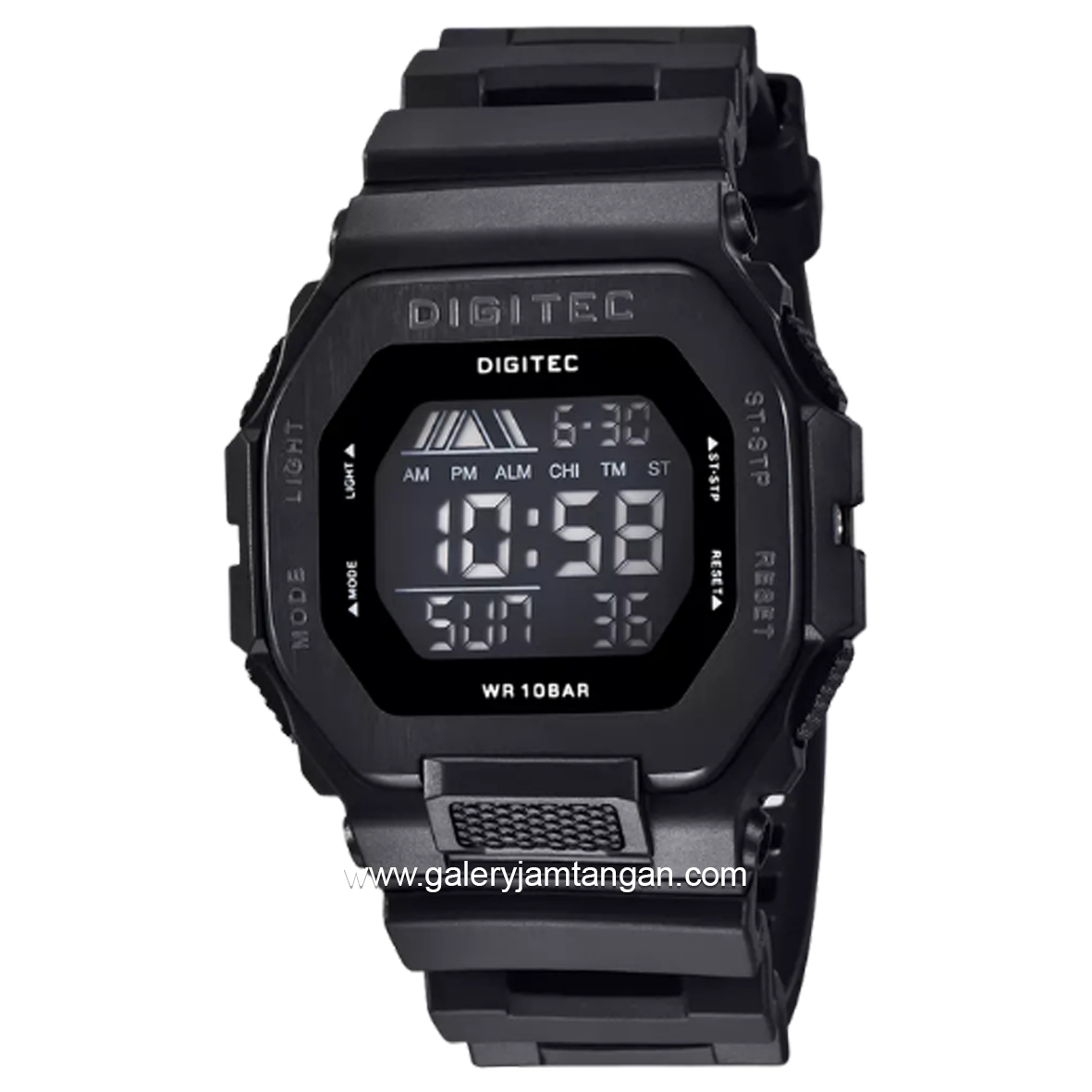 DIGITEC DG-5050T Full Digital Black Rubber Strap