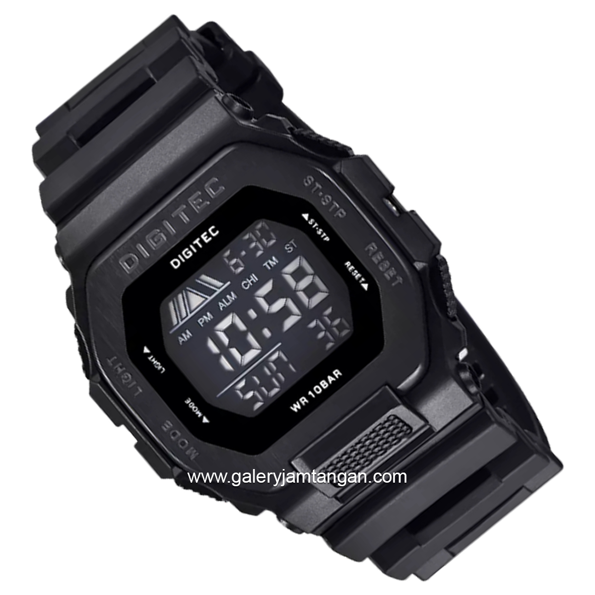 DIGITEC DG-5050T Full Digital Black Rubber Strap