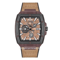 DUCATI DTWGB0000702 DT002 Brown Nylon Combi Silicone Strap