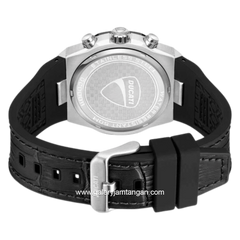 DUCATI DTWGC0001102 DT006 Chronograph Black Leather Silicone Strap