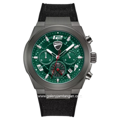 DUCATI DTWGC0002001 DT014 Chronograph Black Dark Grey Silicone Combi Nylon Strap
