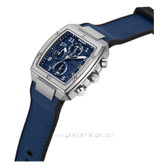 DUCATI TRAVERSE DTWGC0003404 Blue Silver Nylon Combi Silicone Strap