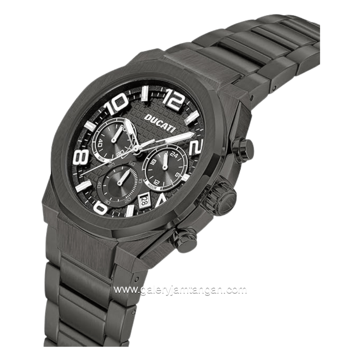 DUCATI DTWGI0001105 DT006 Chronograph Gunmetal Stainless Steel Strap
