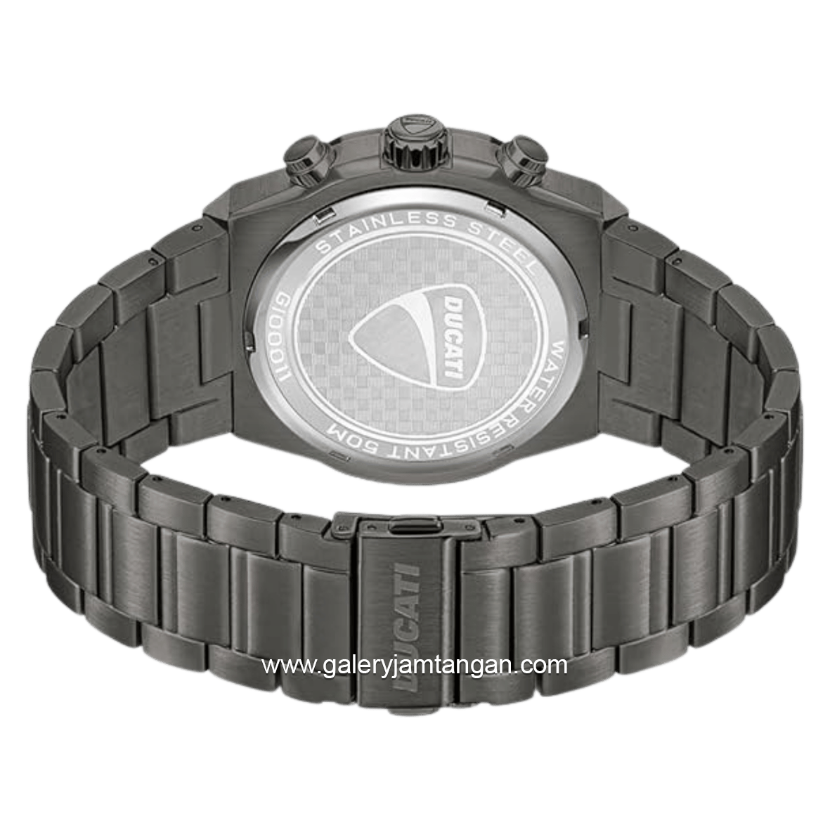 DUCATI DTWGI0001105 DT006 Chronograph Gunmetal Stainless Steel Strap