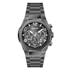 DUCATI DTWGI0001105 DT006 Chronograph Gunmetal Stainless Steel Strap