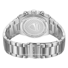 DUCATI STELVIO DTWGI0003104 Silver Dial Black Stainless Steel Strap
