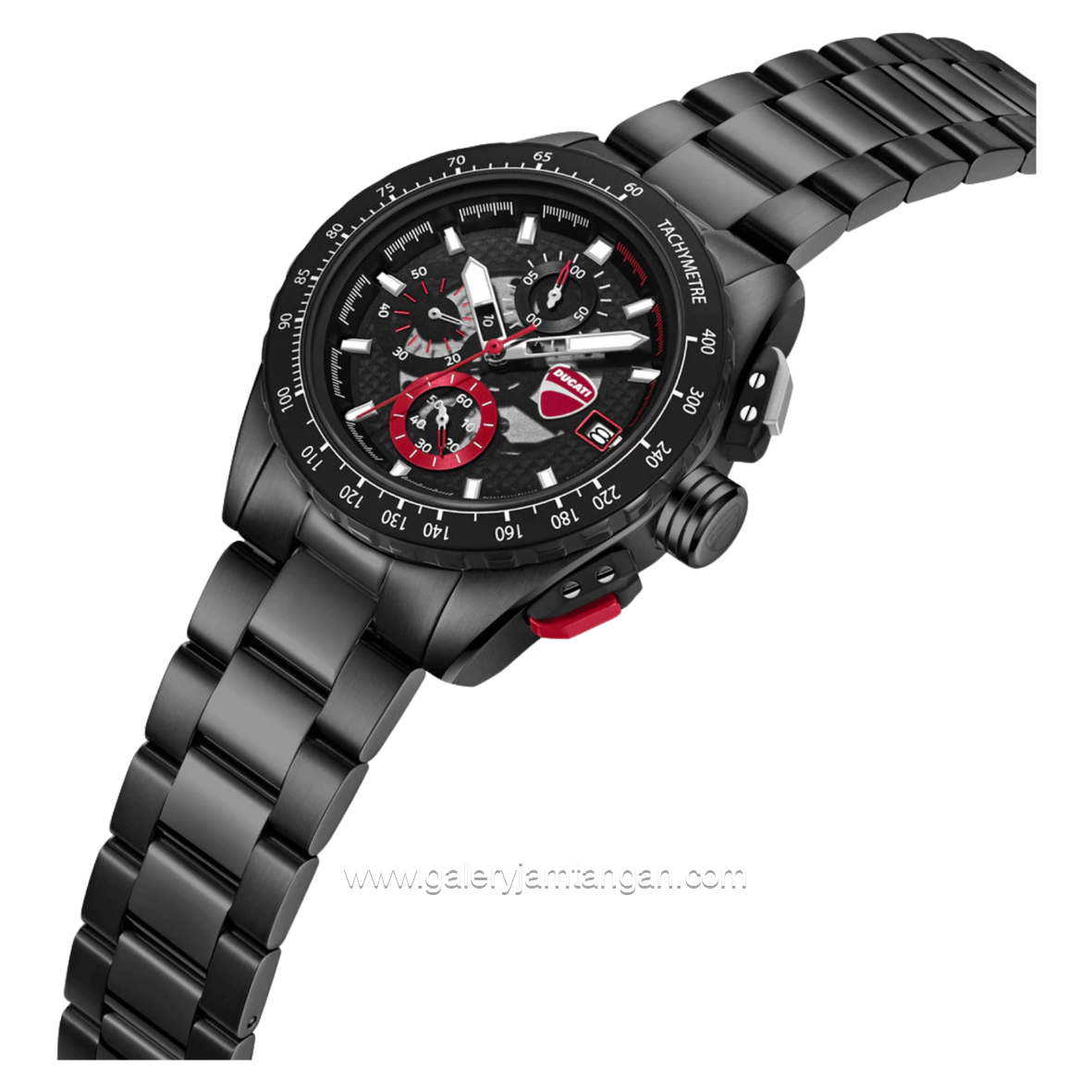 DUCATI DTWGI0003601 LEGGENDA Chronograph Black Stainless Steel Strap