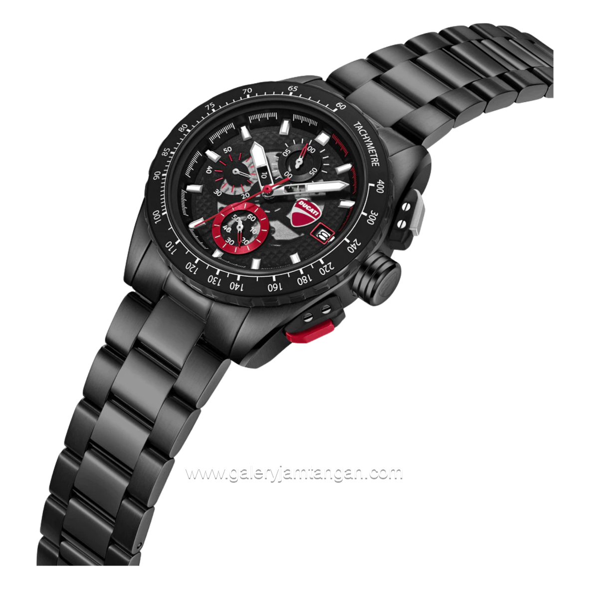 DUCATI DTWGI0003601 LEGGENDA Chronograph Black Stainless Steel Strap